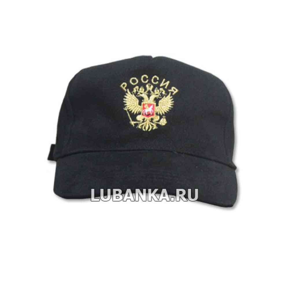 Бейсболка «Россия» черная